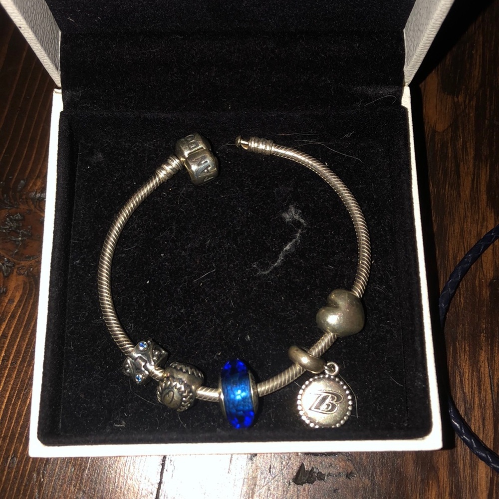 Sterling silver Pandora bracelet